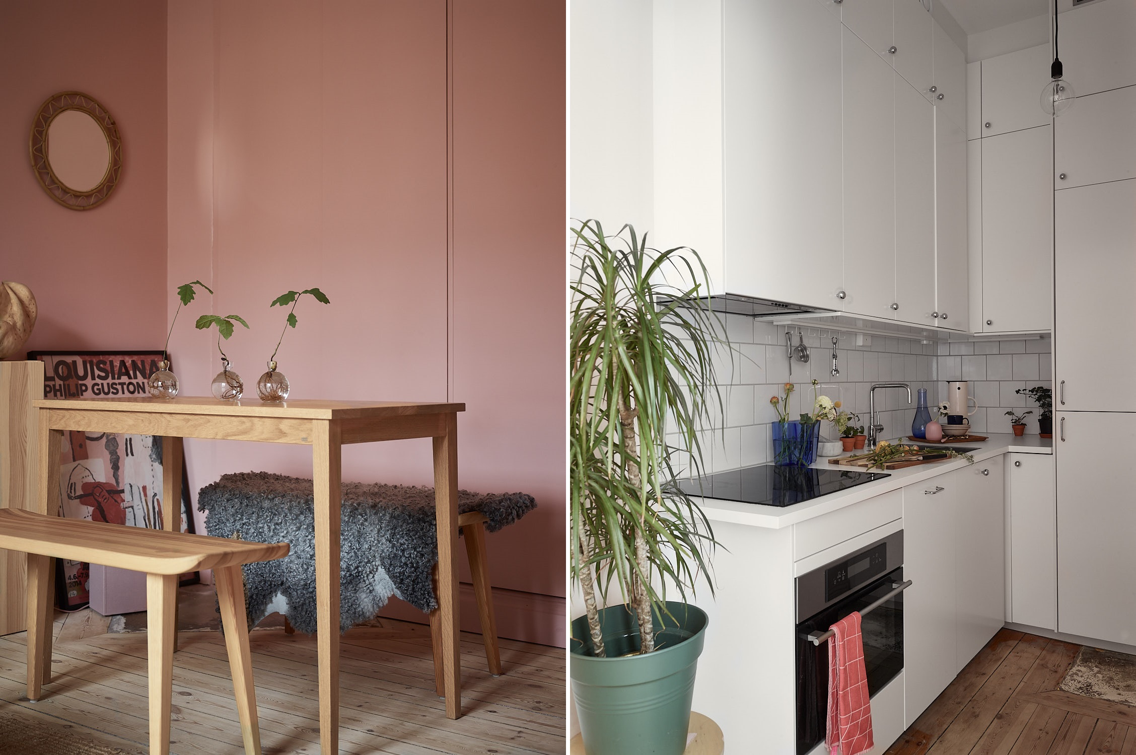 Home Tour: Småt men godt og lyserødt | KreaVilla